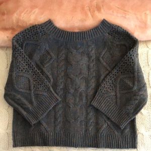 Anthropologie Cable Knit Sweater Sz S